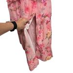 Floral Pink Maxi Dress Ruffle Tiered Corset Back Party Wedding Homecoming Prom Size 8 Photo 2