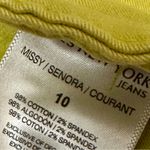 Jones New York Bright Green Skinny Ankle Cropped Jeans SoHo Ankle Jeans Sz 10 Summer Vibrant Photo 6