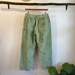 Urban Outfitters  Green Corduroy Embroidered Flower Pants Size Small Unisex Photo 3
