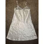 Size Large Vera Satin Sequin Slip Dress White Photo 2
