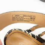 Vionic  Perk Sami Leather Caged Heeled Sandals: Black Boa Snakeskin Photo 10