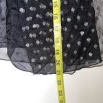 Victoria's Secret Victoria’s Secret Vintage Black Printed Tie Front Babydoll Lingerie Top 34B Photo 7