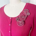 White House | Black Market  Pink Snap Front Sweater Cardigan Size XS Photo 7