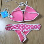 Playboy New Women’s Vintage Polka Dot Thong Swimsuit Bikini Size XLarge Photo 1