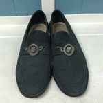 Valerie Stevens Vtg‎  cornflower dusty blue loafers with medallion women’s size 8 Photo 2