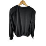 Alfred Dunner Vtg  Fleece Embroidered Owl Crew Neck Sz L Christmas Tree Xmas Photo 2