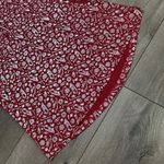 SanSoleil Solshine Foil‎ Print 1/4 Zip Mock Long Sleeve Golf Top Size Medium Red Photo 4