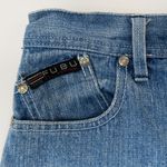 Vintage 90s FUBU Embroidered Denim Shorts Jorts Size 25 Photo 4