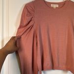 Honey Punch  Anthropologie Puffy Long Sleeves Pink Blouse Size Small EUC #2632 Photo 1