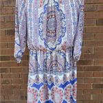 Tacera Boho Dress Bohemian Knee Length Multicolor Pattern Womens Size Medium EUC Photo 1
