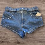 Free People #119 NWT The Cool Kid Denim Micro Short in Popular Photo 5