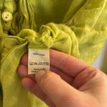 Grizas 100% linen button up cardigan lime green Size L Photo 5