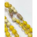 Vintage Yellow butterscotch Multicolor Beaded Necklace Set Multi Photo 4