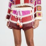 Farm Rio NWT mixed crochet stripes shorts from  Photo 0