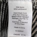 Talbots  Lambswool Blend Open Front Cardigan Sweater L Black Nordic Fair Isle Photo 7