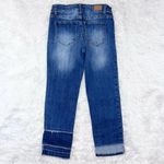 Judy Blue Straight Leg Fit JB8418 Tiered Ankle Hem Blue Denim Jeans 3/26 Photo 4