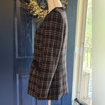 Kasper  women's collarless tweed blazer with a plaid pattern size 6 Photo 4