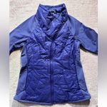 Athleta Women Jacket Purple Quilted Pockets Full Zip Long Sleeve Size Small Photo 1