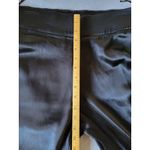 ZARA Womens Pants Satin Black Wide Leg High Rise Elastic Waist Cocktail Size XL Photo 3