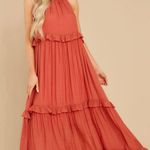 Listicle Rust Maxi Dress (S) Photo 1