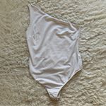 Free People Intimately One Shoulder White Bodysuit Photo 0