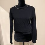 Studded Sweatshirt Sweater Blouse Short T Photo 1