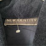 New Identity Navy Blue Cotton Embroidery Floral Jacket Crop size small Photo 6