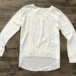 One A Blouse White Chiffon Keyhole Sweater Long Size L Photo 6