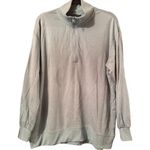 Title Nine  Muted Blue/Green 3/4 zip pull over w/funnel neck XL Photo 0