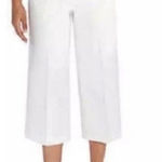Mario Serrani Mario‎ Serrani Italy White Crop Pants Wide Leg Size 2 Photo 0