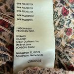 Free People Beatrice Floral Print Brown Lace Up Puff Sleeve Blouse Top Size S Photo 10