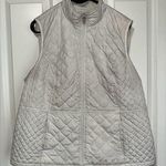 Croft & Barrow Lightweight Full Zip Quilted Vest White XL Photo 0