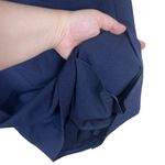 Karl Lagerfeld Women’s Size 0 Paris Ruffle Tulip Sleeve Crepe Shift Navy Dress Photo 3