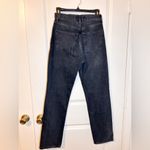 AGOLDE 90s pinch waist dark wash howl distress knee jeans Photo 4