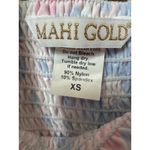 Mahi Gold The Fitz Dress Summer Jubilee in Shell pink blue floral smocked XS Photo 11
