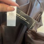 Banana Republic  Chocolate Leather Leggings Photo 3