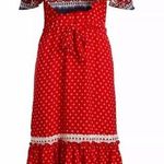 MISA Los Angeles LA Larsen Off Shoulder Bohemian Print Long Prairie Dress NWT Photo 0
