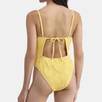 No Boundaries  Hibiscus Monokini One Piece Yellow Medium NWT Photo 9