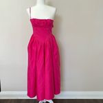 Pretty Little Thing Pretty little thingsHot Pink Ruched Bust Corset Strappy Midaxi Dress size 2 Photo 2