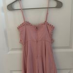 Francesca's Pink Ruffle Wrap Romper Photo 6