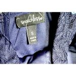 Speechless Lace and Jersey Y-Neck Dress Beaded Waist 5 Navy Blue Party Dress Photo 9