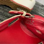 Cole Haan  Nike Sole Red & Ivory Leather Sandal Shoes 8 Photo 6