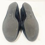 Tory Burch  Size 8.5 Leigh Black Suede Logo Round Toe Slip On Flats Loafer Photo 6