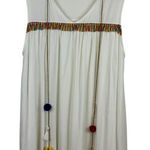 Umgee Womens Tasseled Multicolor Mini Dress Sz M Vacation Resortwear Summer Photo 0