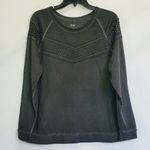 a.n.a Dark Grey Long Sleeve Top Photo 0