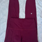 Lululemon High-Waisted  Burgundy Leggings Photo 0