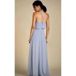 Birdy Grey Jules Chiffon Maxi Formal Bridesmaid Prom Dress Dusty Blue Size L Photo 1