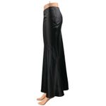 NEW Commense Women's Black Silky Satin Elastic Waist Maxi Mermaid Slip Skirt XS Photo 1
