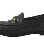 Gucci Women's Black Leather Horsebit Accent Slip On Loafers Flats 35 1/2 US 4.5 Photo 0