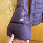 Eddie Bauer Women's EB650 Fill Long Down Puffer Jacket Zip Hooded Plum Grape S Photo 1